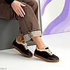 Шикарні кросівки утеплені натуральна шкіра + замша колір шоколад, фото 9