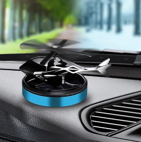 Ароматизатор у машину Вертоліт освіжувач повітря автомобільний на сонячній батареї Пахучка в машину, фото 1