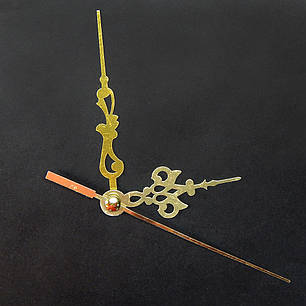 УЦІНКА Набір ажурних стрілок для годинникових механізмів, золоті, фото 1