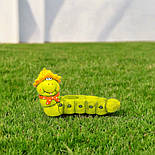 Садова фігурка горщик гусениця, 29х50х21 см, салатовий, магнезія (820139), фото 3