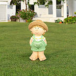 Садова фігурка хлопчик, 40х20х19 см, різнокольоровий, магнезія (820719-2), фото 2