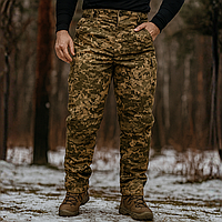 Військові штани тактичні зимові чоловічі omni-heat армійські штани якісні ріп-стоп теплі pixel польові штурмові