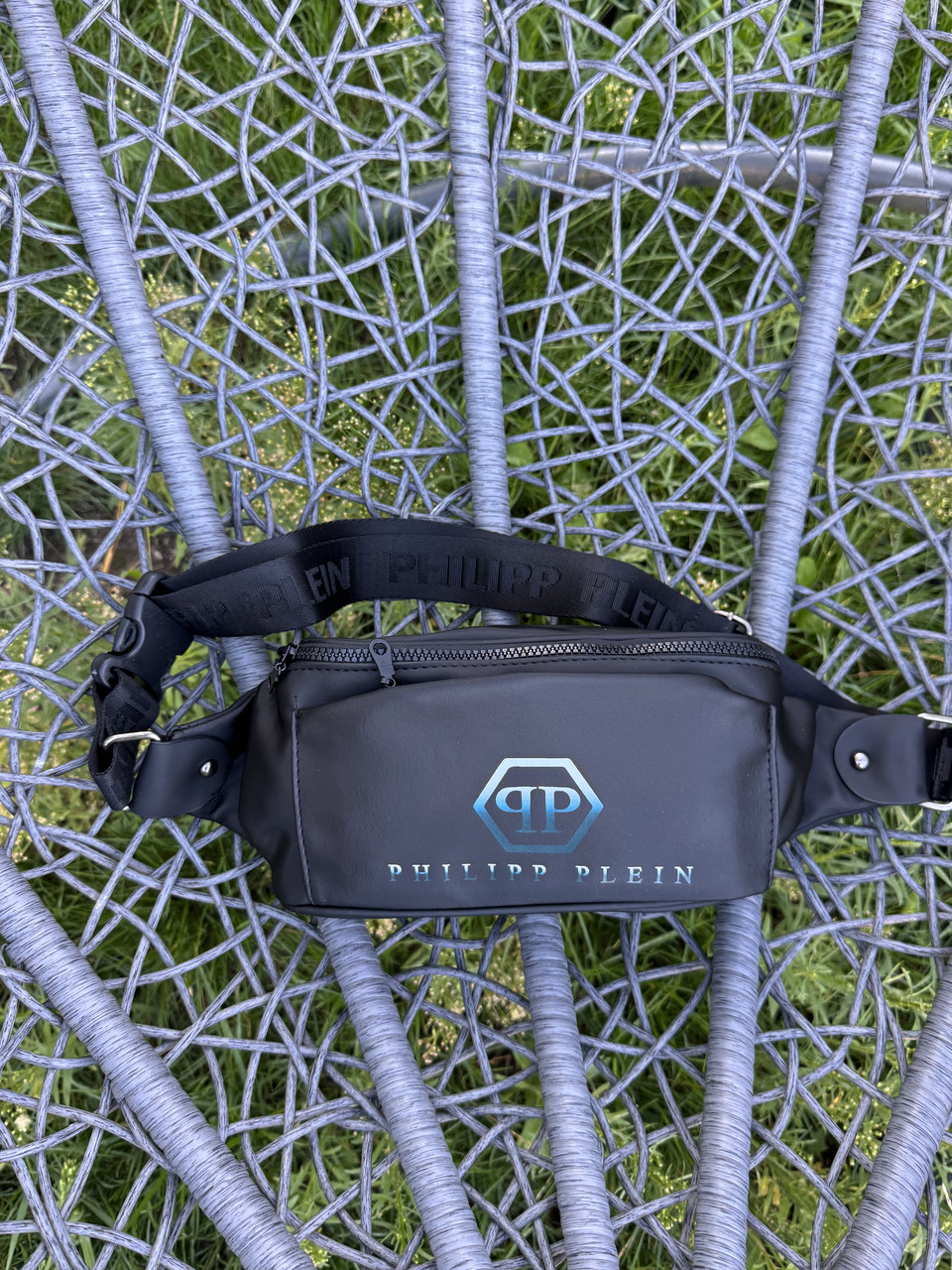 Сумка бананка чоловіча чорна нейлон, бананка нейлонова, чоловіча бананка, фото 1