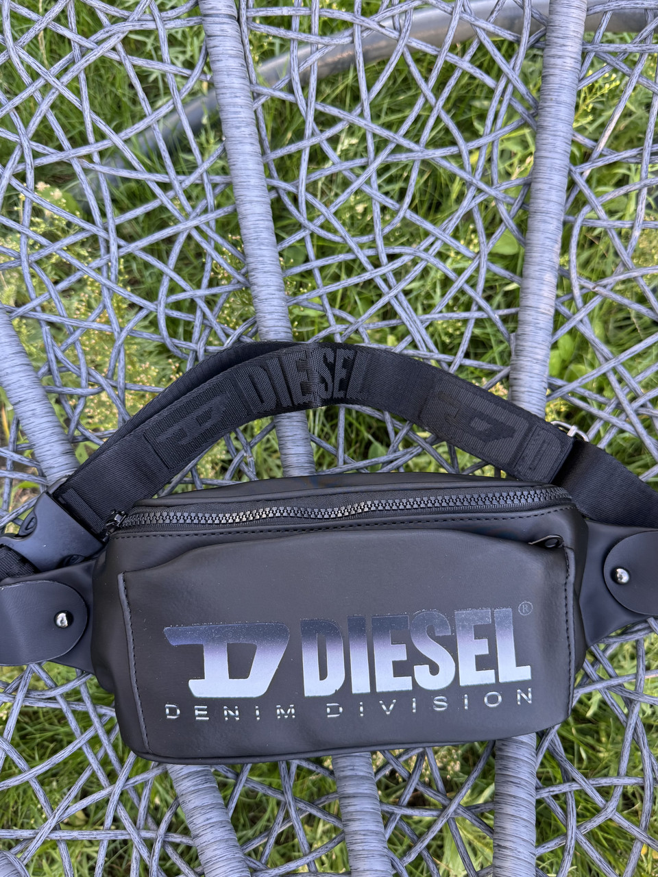 Сумка бананка чоловіча нейлон чорна, бананка нейлонова, чоловіча бананка, фото 1