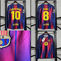 Футболка чоловіча лонгслів Ламін Ямаль 10 Педрі 8 Барселона Ліга Чемпіонів Yamal Nike Barcelon