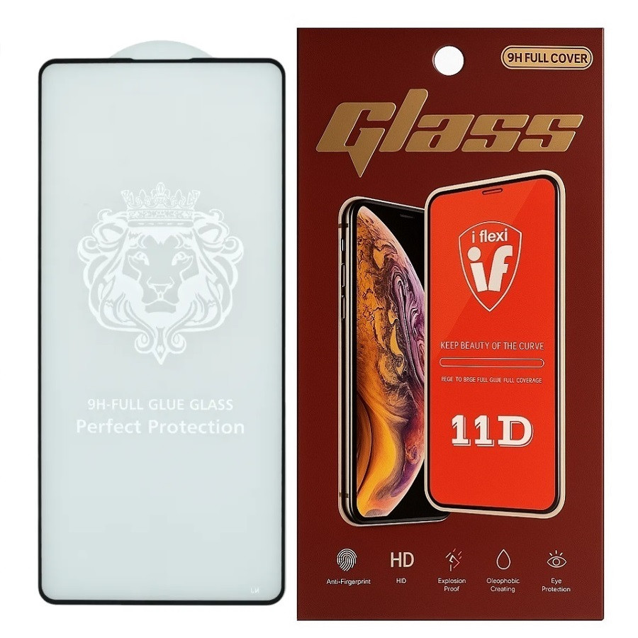 Захисне скло Prime для Xiaomi Redmi Note 10 4G / Note 10S / Note 11 / Note 11S / Note 12S з чорною рамкою