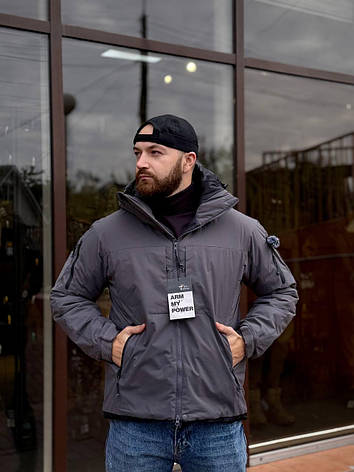 Куртка зимова еко пух Call Dragon 10.0 Сіра Розмір M, фото 1