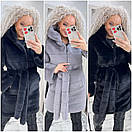 Модний жіночий шубка під шиншилу, кольорова шуба зі штучного хутра "Mavis" Стильна тепла якісна повсякденна шуба, фото 7