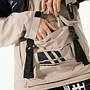 Жіночий анорак з принтами "SM-2413", чорно-бежевий, фото 10