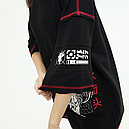 Жіноча футболка оверсайз крою з принтами "SM-2419", фото 6