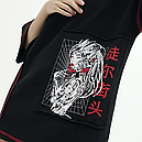 Жіноча футболка оверсайз крою з принтами "SM-2419", фото 7