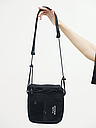 Жіноча сумка-месенджер з велкро "Кондор", чорний, фото 2