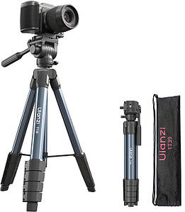 Відеоштатив ULANZI TT39 з плавною демферною відеоголовою і тримачем для телефону