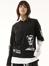 Жіночий лонгслів з принтами "Такеша 2.0"