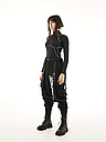 Жіночі карго штани з котону та принтами "Кібер", фото 3