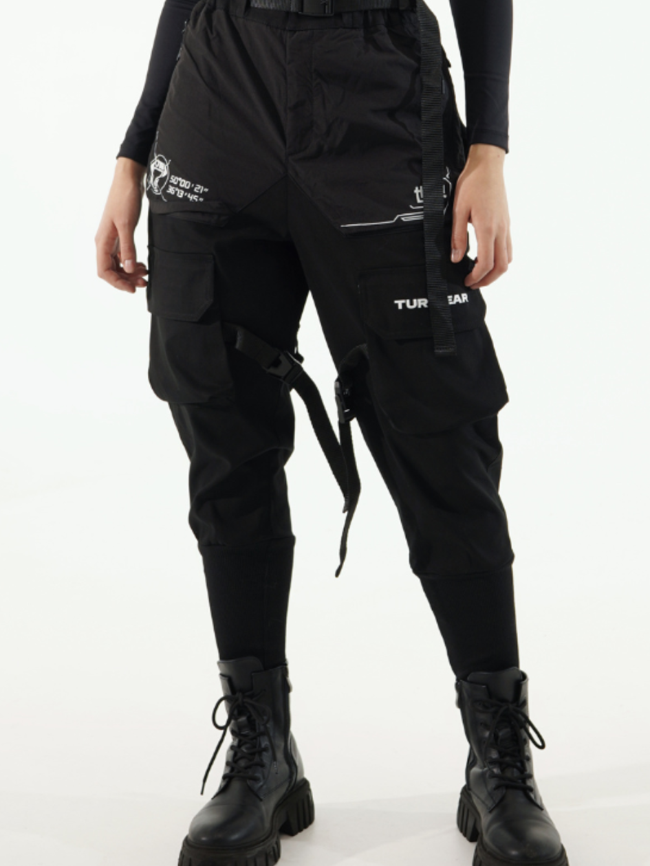 Жіночі карго штани з котону та жатки "Гессан", фото 1