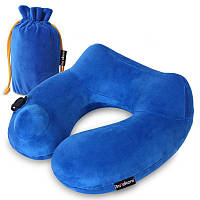 Велюровая U-образная дорожная подушка для шеи