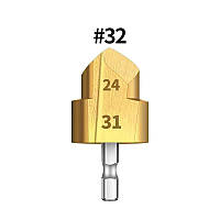 Титанове сверло 24-31мм для PPR труб і пластикових фітингів