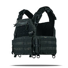 Бронезахист плитоноска Чорний мультикам Kiborg GU gen.2