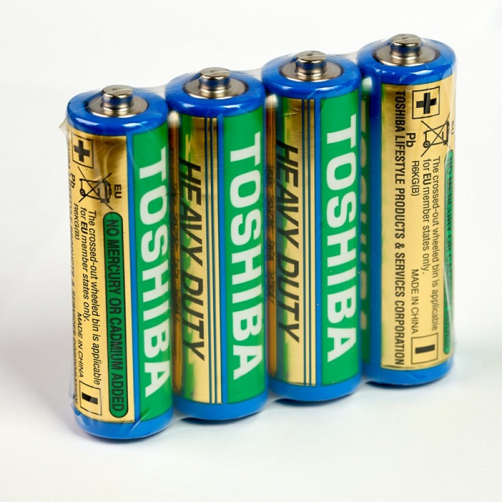 Батарейка сольова TOSHIBA Premium R6 AA Shrink, фото 1