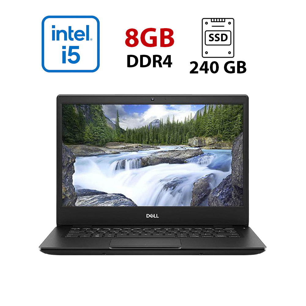 Ультрабук Dell Latitude 3400/ 14" (1920x1080)/ Core i5-8250U/ 8 GB RAM/ 240 GB SSD/ UHD