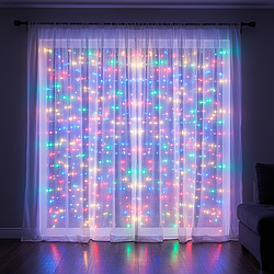 Гірлянда-штора GarlandoPro «Роса» 3×2 м, 200 LED, 10 ліній, 8 режимів, 173301ML