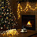 Новорічна гірлянда кімнатна нитка 14 м 160 LED кімнатна гірлянда білий провід Жовте світло W160LED16MWY, фото 4