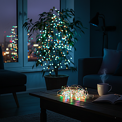 Гірлянда GarlandoPro 30LED 3 м, мідний дріт, на батарейках, IP65