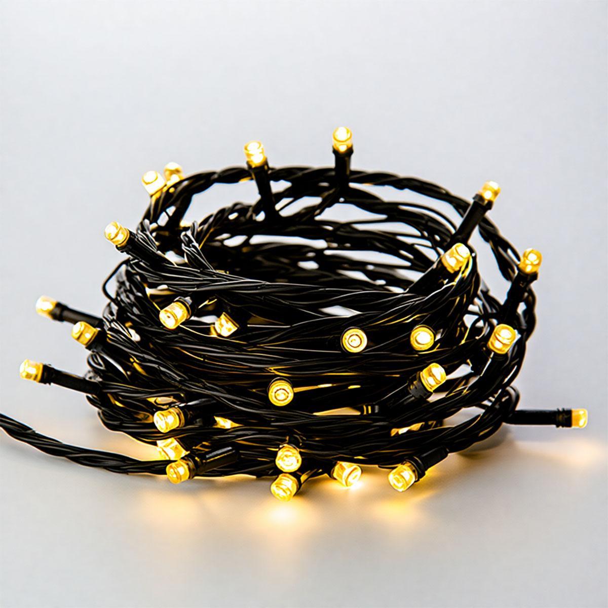 Новорічна гірлянда штора 3х2 м 144 LED кімнатна білий провід Жовтий ZWM32144LEDY, фото 1