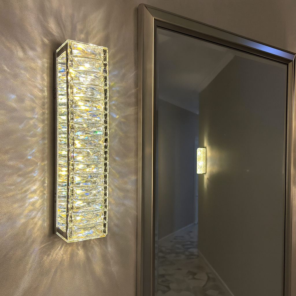 Кришталеве Бра в спальню Linisoln 30W колір Хром 570-400 CH, фото 1