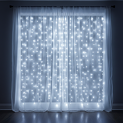 Гірлянда «Водоспад» GarlandoPro 3×3 м, 270 LED, 10 ліній, 8 режимів, білий, 1733051W