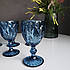Келихи для вина зі скла 6 шт Glassware 240 мл колір синій, фото 2