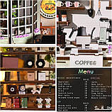 Бук Нук Сонячна кавова оранжерея Book Nook Sunshine Coffee Greenhouse Інтерьерний конструктор YM-07 DIY, фото 7