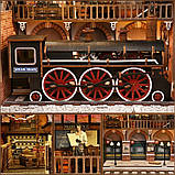 Бук Нук Станція ремонту потягів DIY Book Nook Train Repair Station Інтерьерний конструктор CH-06, фото 3
