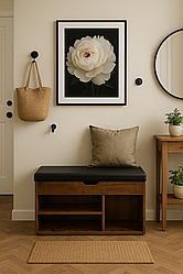 Тумба для взуття Leobert Gerbor з м'яким сидінням у стилі Loft