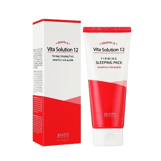Нічна підтягуюча маска для обличчя Jigott Vita Solution 12 Firming Sleeping Pack 180ml, фото 1