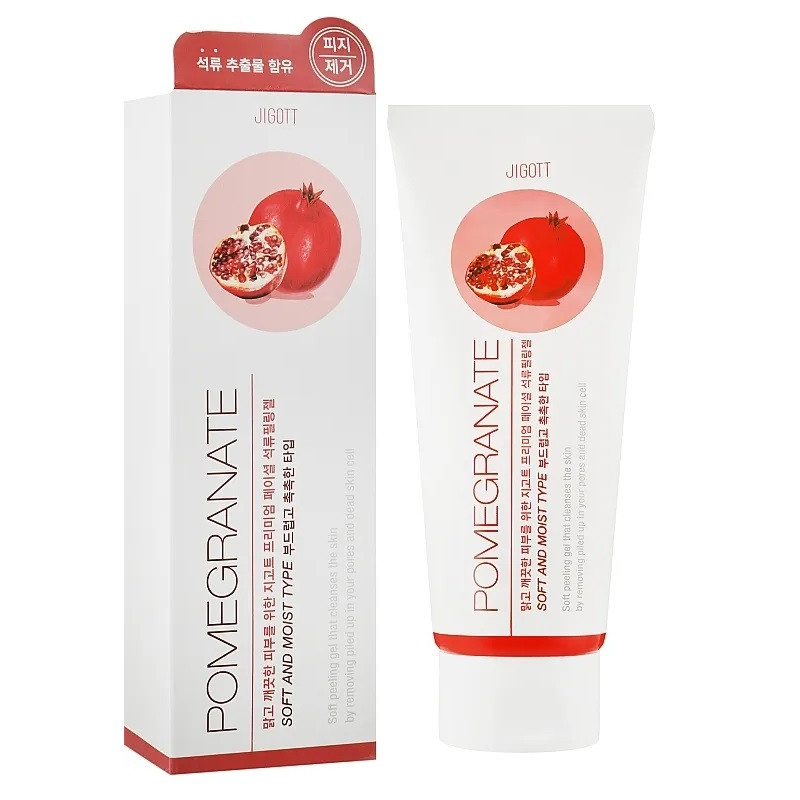 Пілінг-гель Jigott Premium Facial Pomegranate Peeling Gel 180ml, фото 1