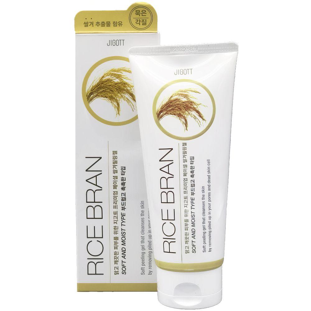 Пілінг-гель Jigott Premium Facial Rice Bran Peeling Gel 180ml, фото 1