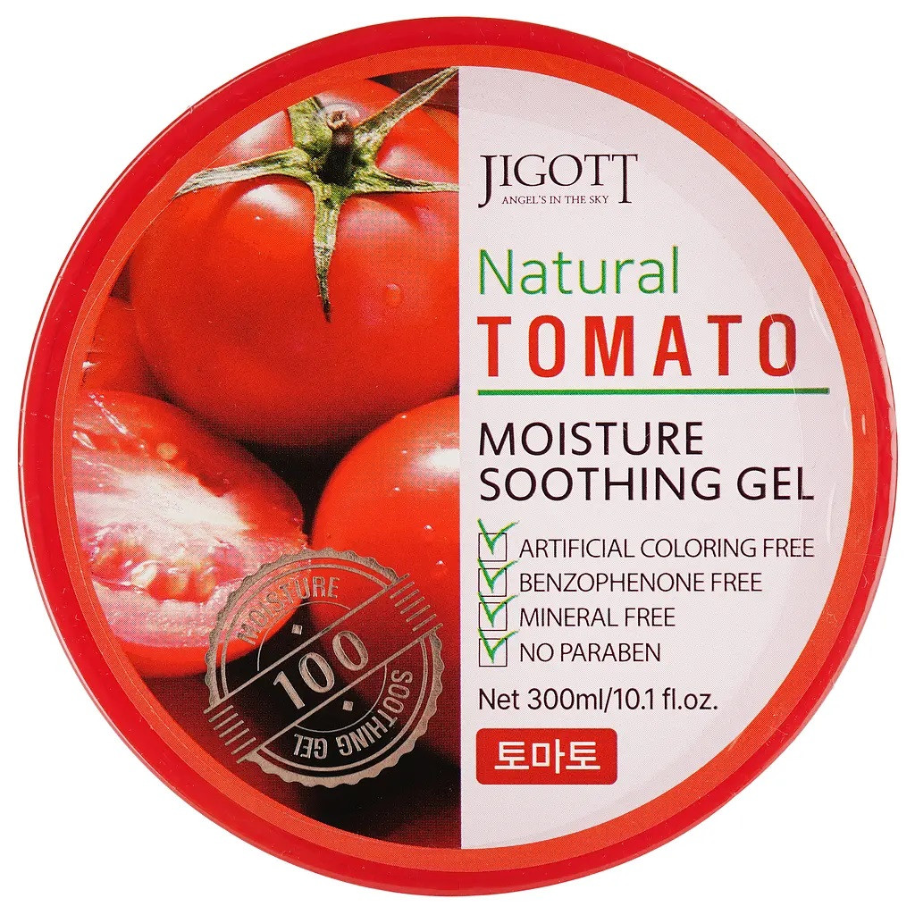 Універсальний гель для обличчя й тіла Jigott Natural Tomato Moisture Soothing Gel, фото 1