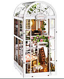 Бук Нук Сонячна кавова теплиця DIY Book Nook Sunshine Coffee Greenhouse Інтерьерний конструктор YM-07, фото 8