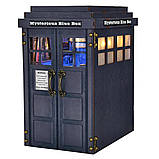 Бук Нук Таємнича Синя Скринька DIY Book Nook Mysterious Blue Box TARDIS Diorama CH-08, фото 2