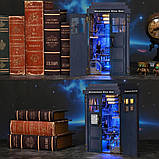 Бук Нук Таємнича Синя Скринька DIY Book Nook Mysterious Blue Box TARDIS Diorama CH-08, фото 8