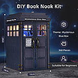 Бук Нук Таємнича Синя Скринька DIY Book Nook Mysterious Blue Box TARDIS Diorama CH-08, фото 9