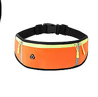 Сумка для бігу Спортивна сумка на пояс EasyRun Вологостійка Orange (55353252)