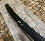 Накладка на бампер с загибом для BMW X3 II (F25) (2010-2017)(Carbon), фото 5