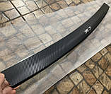 Накладка на бампер с загибом для BMW X3 II (F25) (2010-2017)(Carbon), фото 10