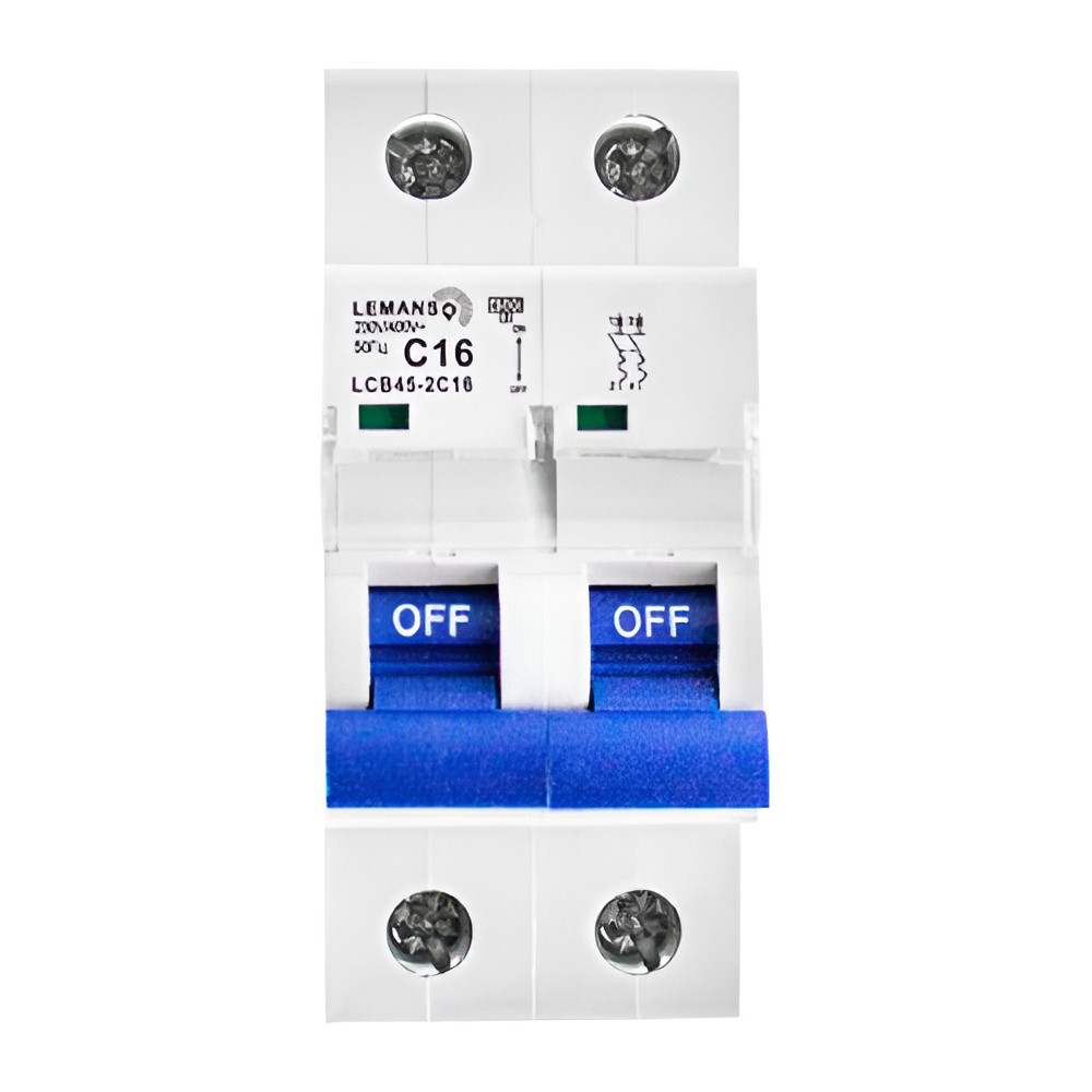 MCB Lemanso 4.5KA (тип С) 2п 16A  LCB45