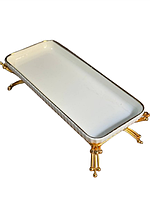 Керамічна страва 1565 G для сервірування з декоративною підставкою 30х12,5 см