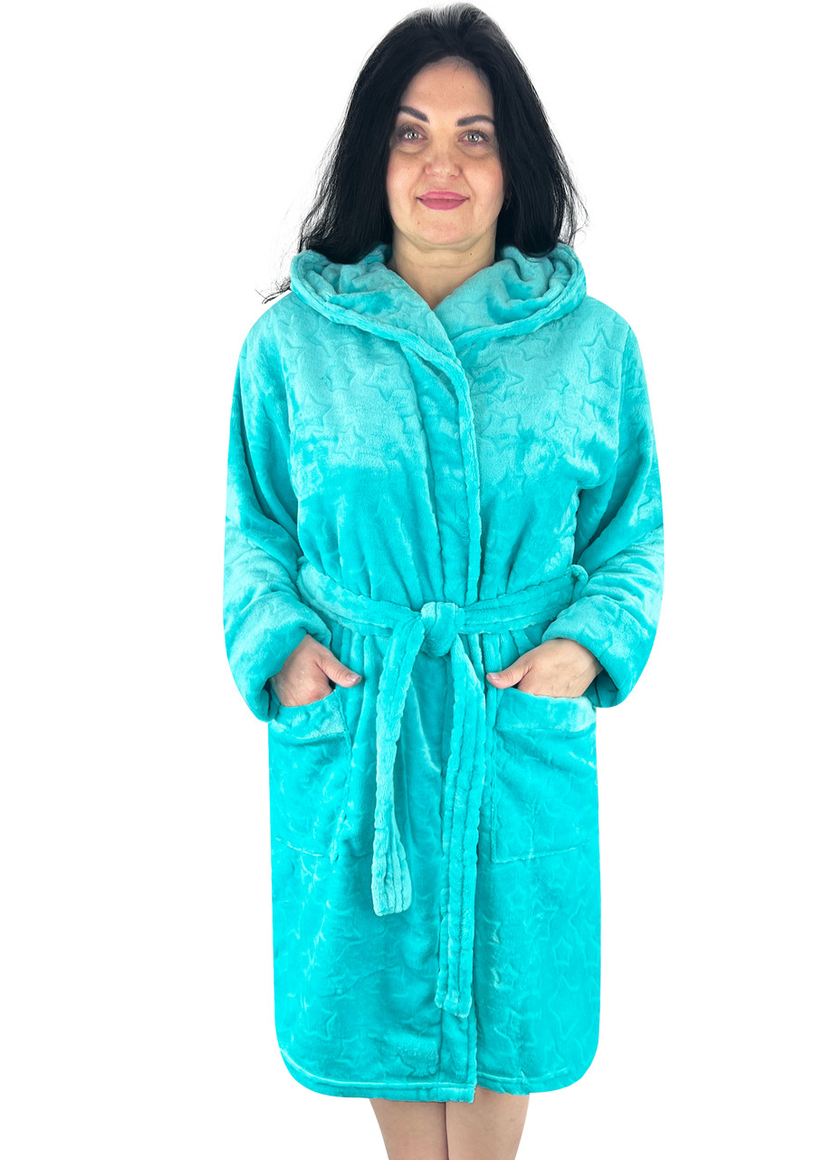 Халат жіночий Модельер 25644 54 Бірюзовий (15636), фото 1