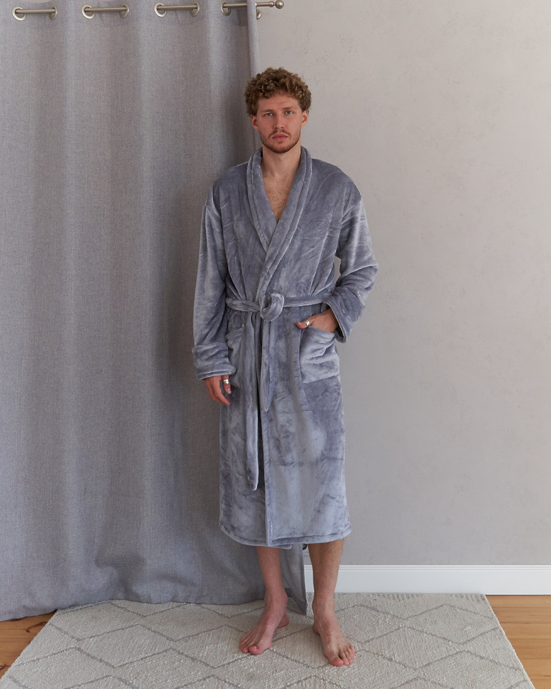 Халат чоловічий Модельер 25976 48-50 Сірий (15139), фото 1